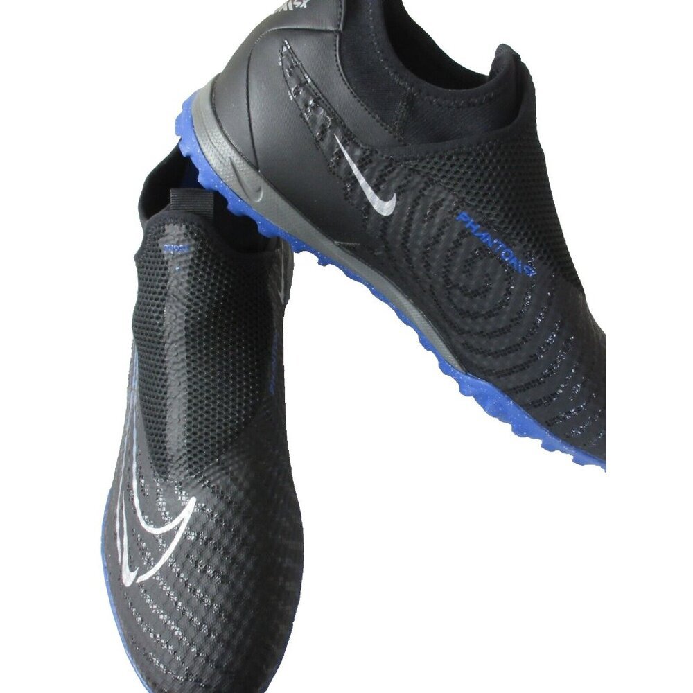 Nike Men's Phantom GX Academy DF TF Soccer shoes Black Royal Blue Size 13 - Picture 4 of 5